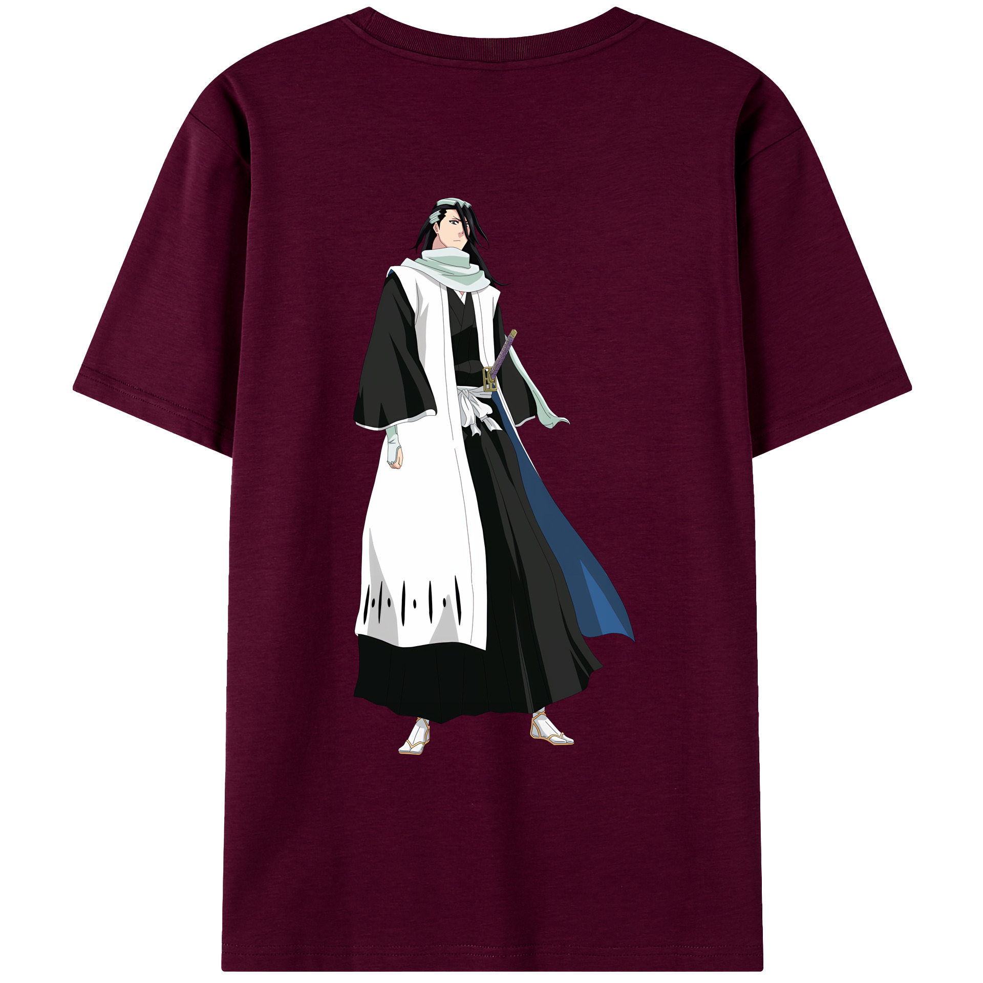 （画像用） ブリーチ くちき びゃくや BLEACH Kuchiki Byakuya レディース半袖Tシャツ(バックプリント)